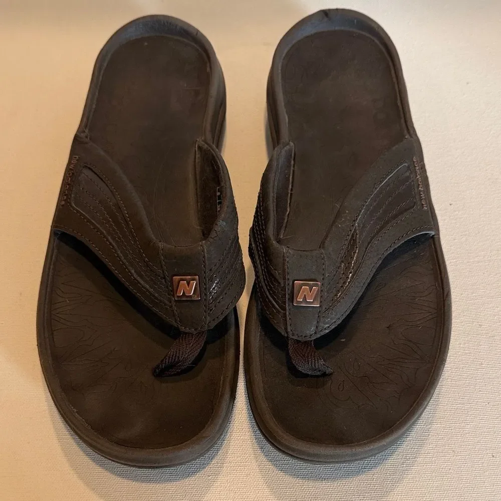 New Balance | Shoes | Newbalance Dark Brown Flipflop Sandals  display picture 3